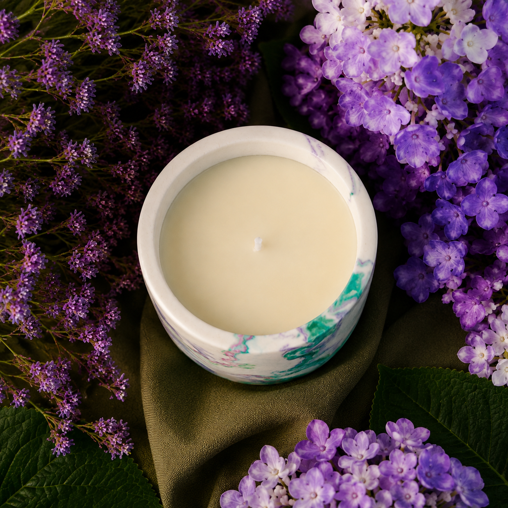 Essence du Printemps — Chandelle florale lilas & jasmin